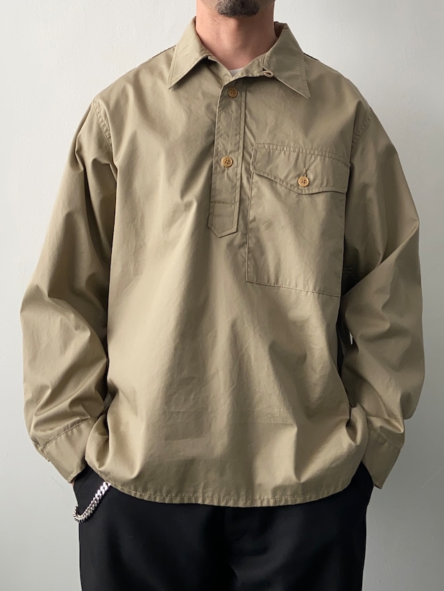 THE CORONA UTILITY / CS008 / UTILITY PULLOVER STREAM SHIRT / USMC M-51 NYCO BLOCKS - BEIGE