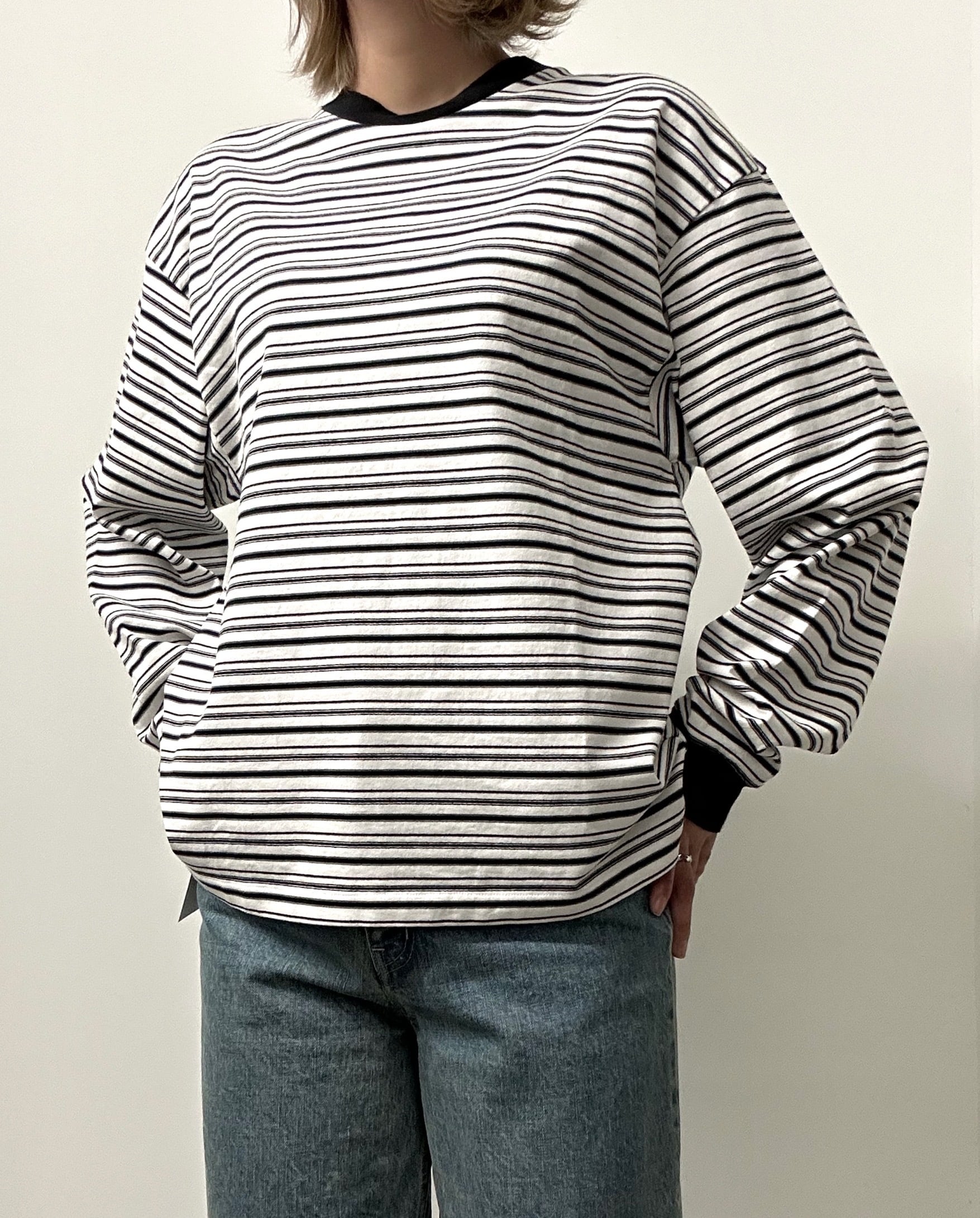 MY_ / MULTI BORDER L/S T-SHIRT