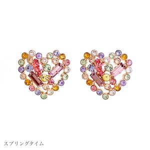 ハートジュエルボックス　ピアス