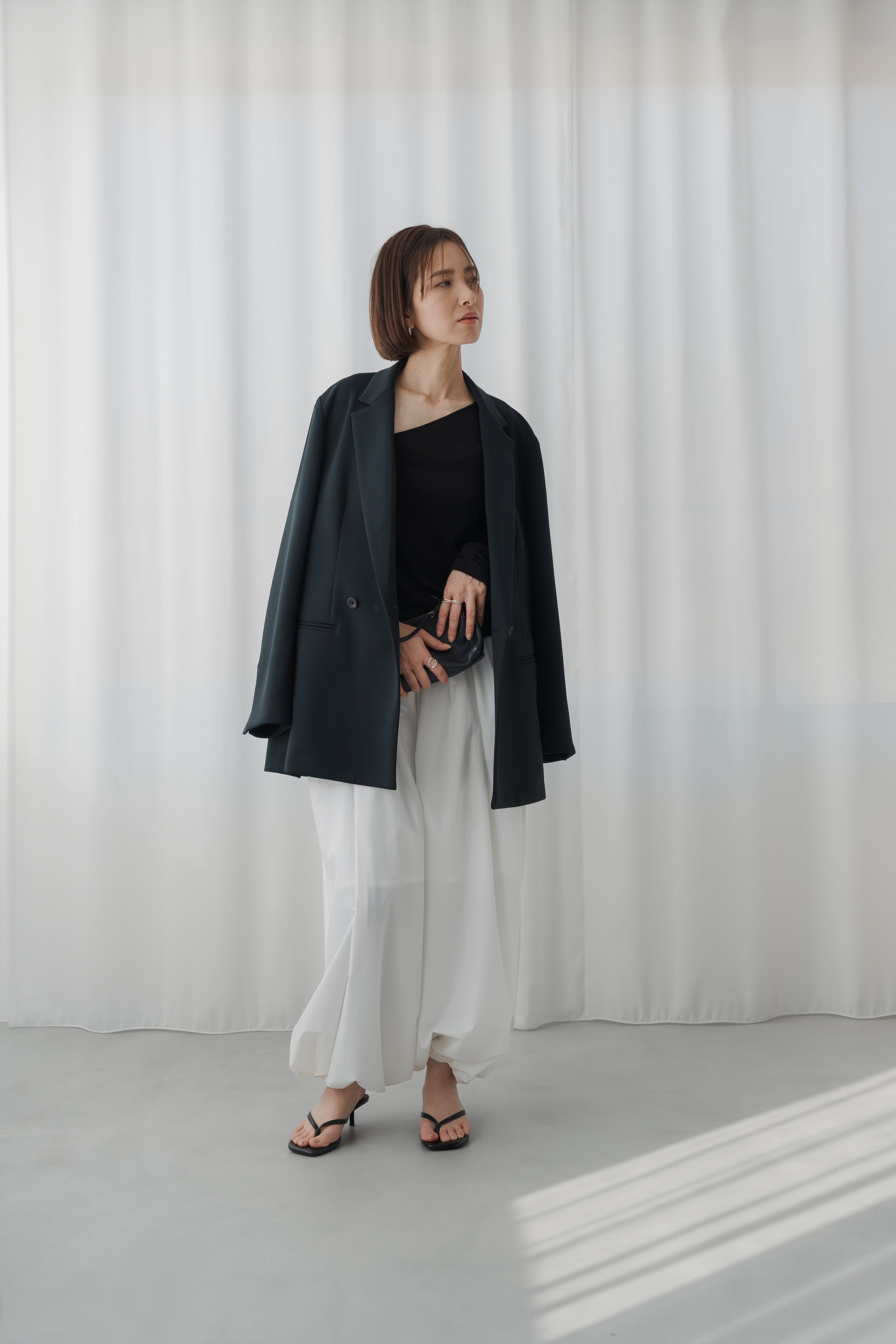 sheer balloon pants(white)ご注文から一週間前後で発送 | roughlow