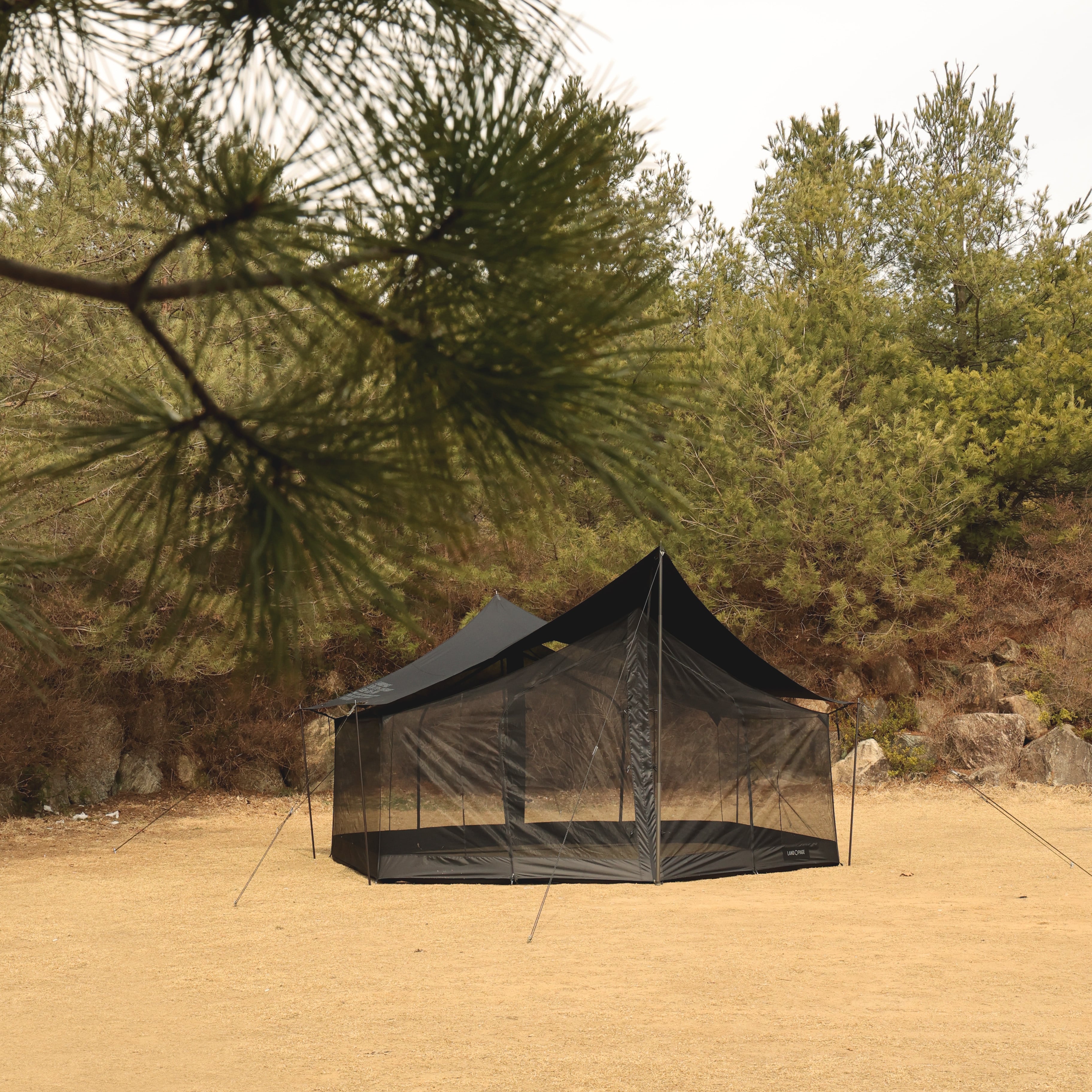 LAND PAGE FULL MESH SCREEN(+サブポール４EA） LAND PAGE】 FULL MESH SCREEN(+サブポール4EA） | GOLDEN FOREST