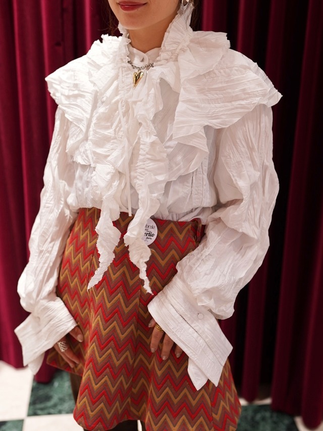 MAISON SPECIAL(メゾンスペシャル)"2way Ruffled Frilled Blouse"