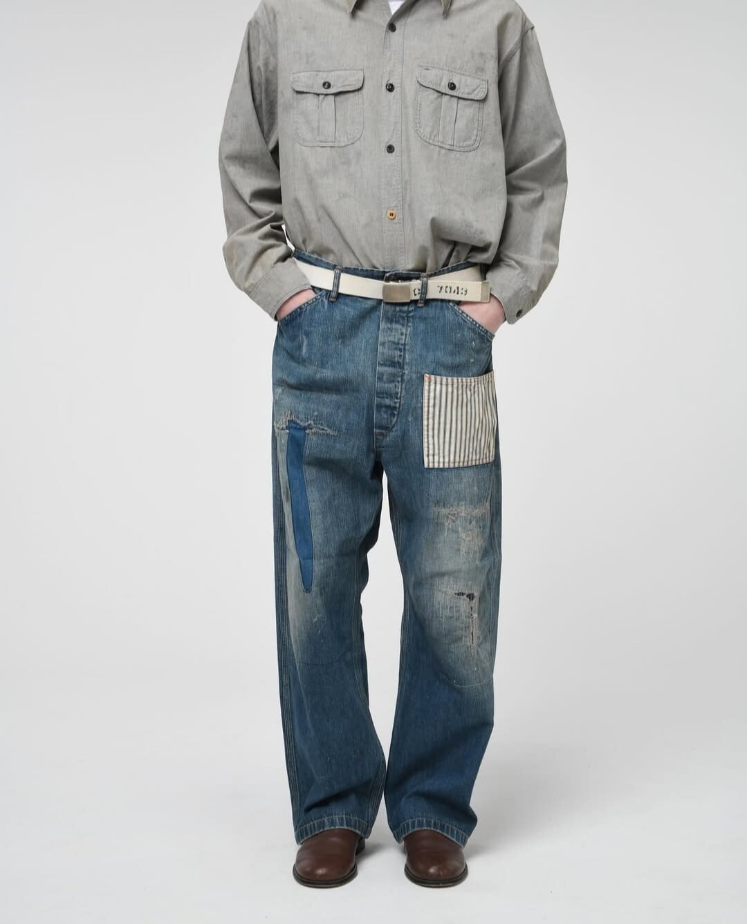 XL 新品同様 24AW BOWWOW LAPD PRISONER DENIM BOWWOW - BOW WOW バウワウ LAPD PRISONER DENIM PT(BW242-LPDP