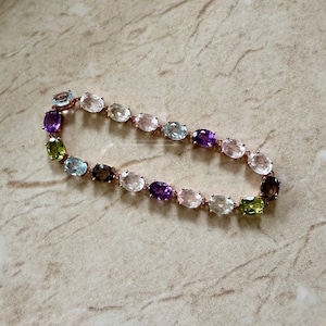 マルチカラー amulet bracelet -Wish to the gems-<peridot>