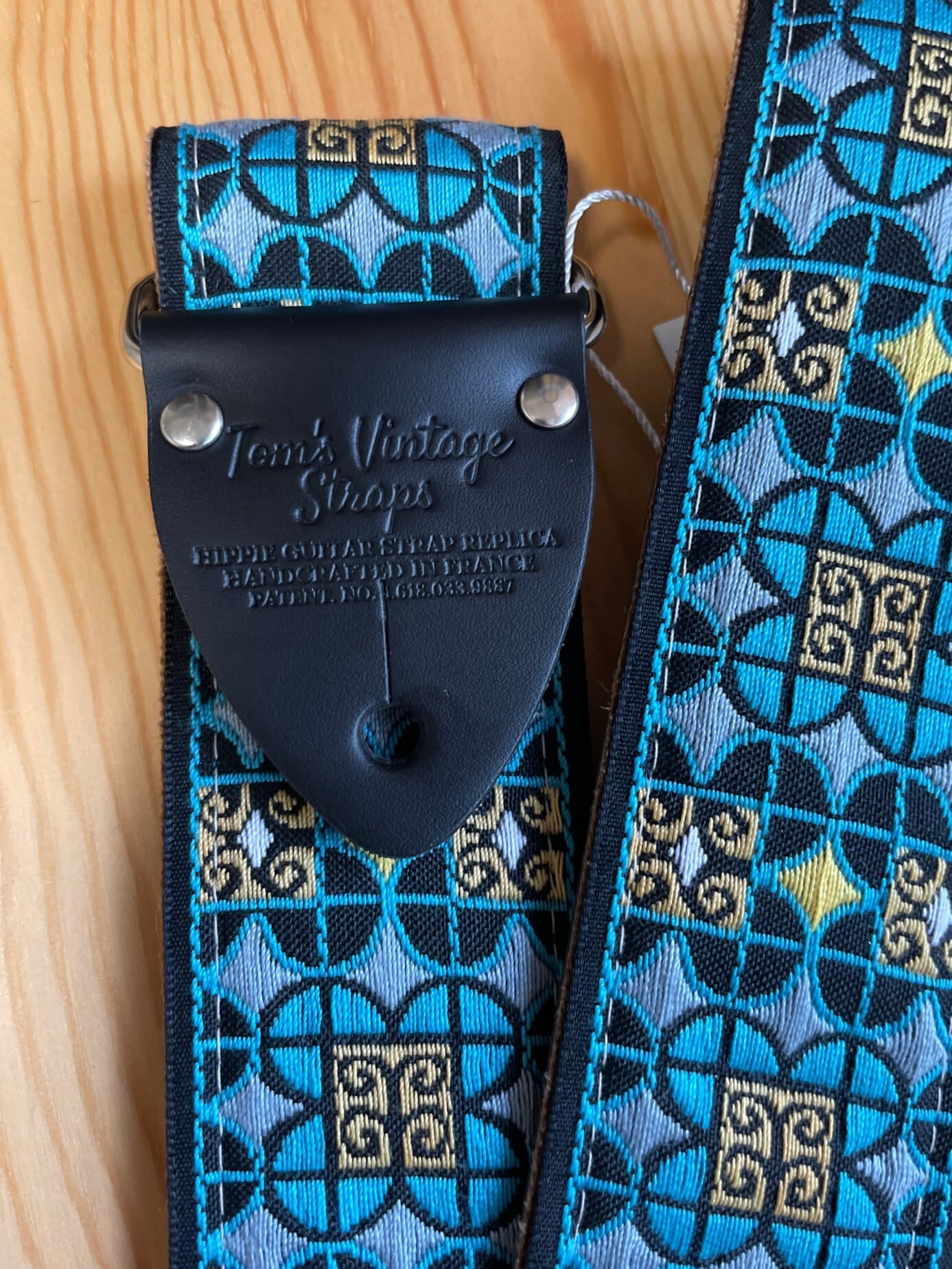 Tom's Vintage Straps Turquoise Virginia ハンドメイド ギター