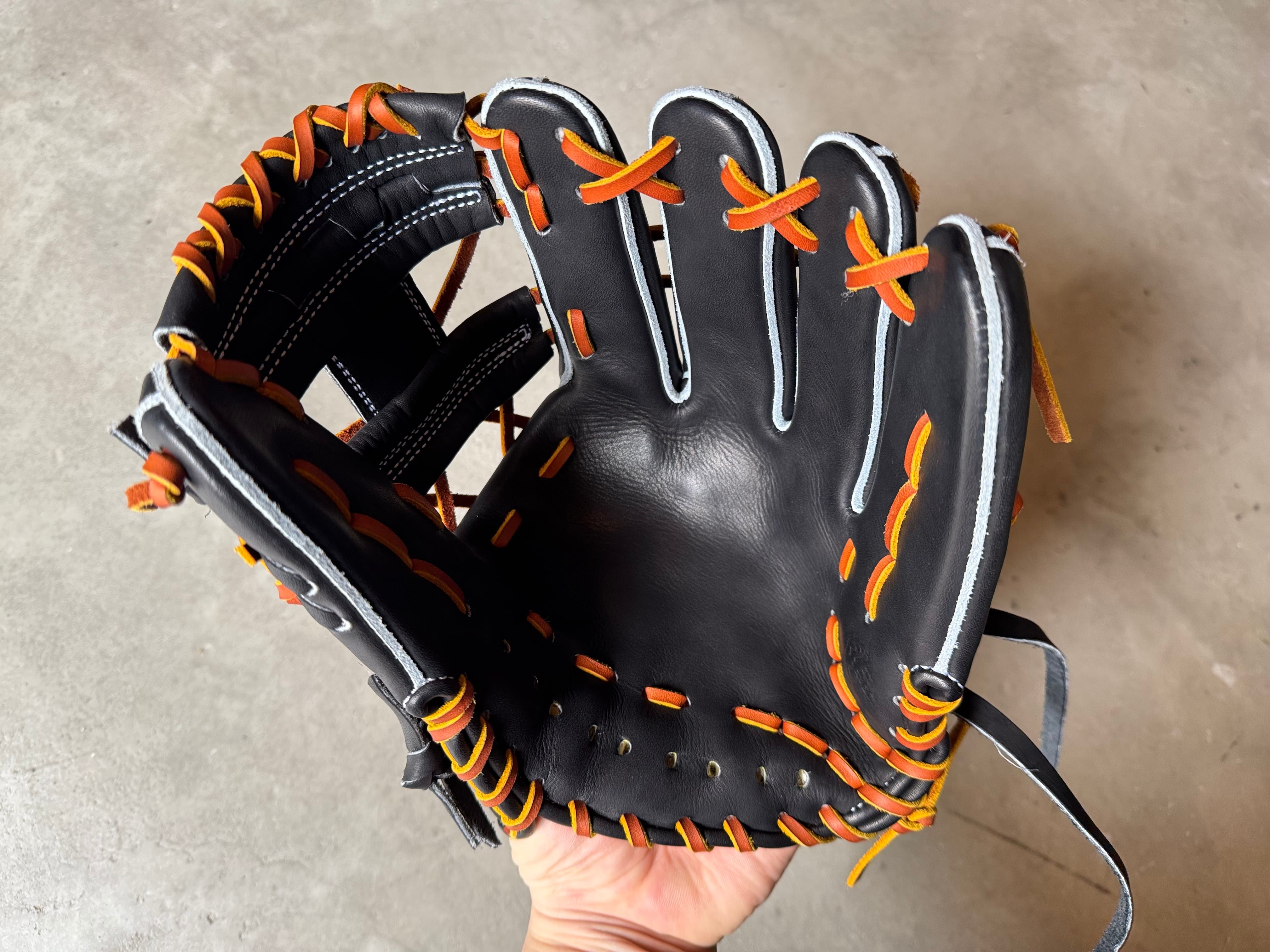 限定モデル【Take】硬式用グローブ 小指2本入れ 内野手用 ブラック