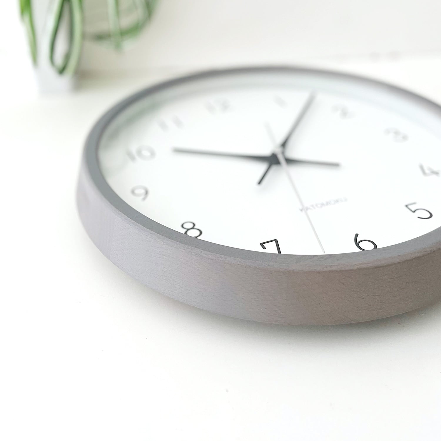KATOMOKU muku clock 13 グレー km-104GR 掛け時計 | 加藤木工株式会社
