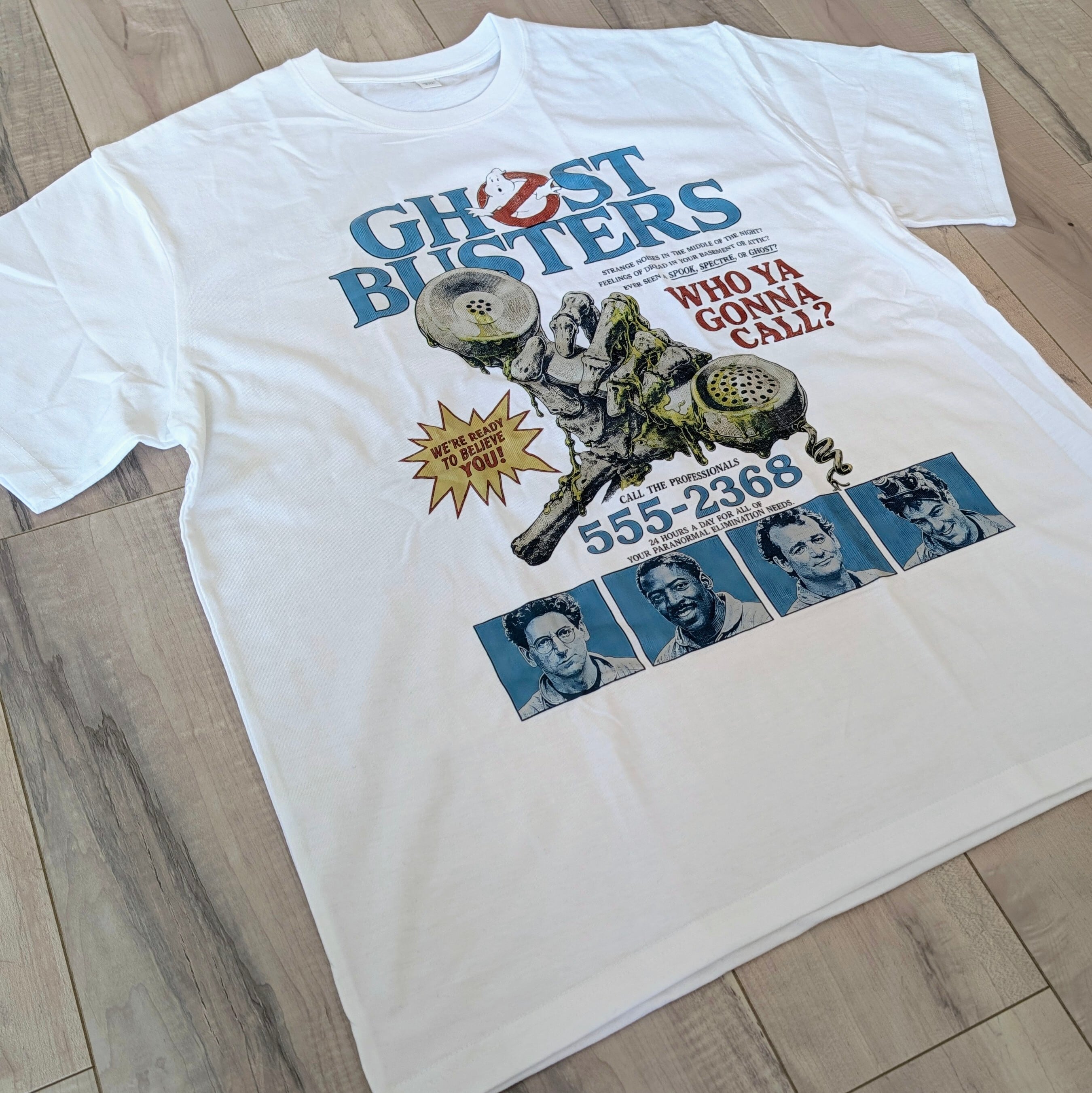 【 Ghostbusters (ゴーストバスターズ ) 】『 WHO YA GONNA CALL? 』映画Tシャツ / Tシャツ〚アメリカン雑貨 アメトイ〛