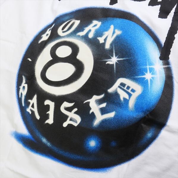 Size【M】 STUSSY ステューシー ×BORN X RAISED 23AW 8 BALL TEE White