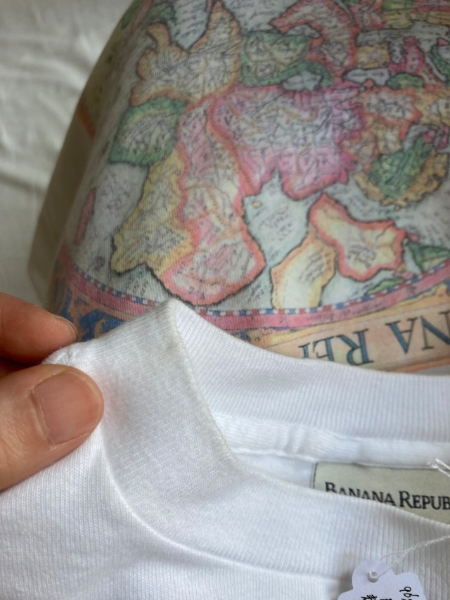 1990’s USA BANANA REPUBLIC Printed Pocket T-Shirt
