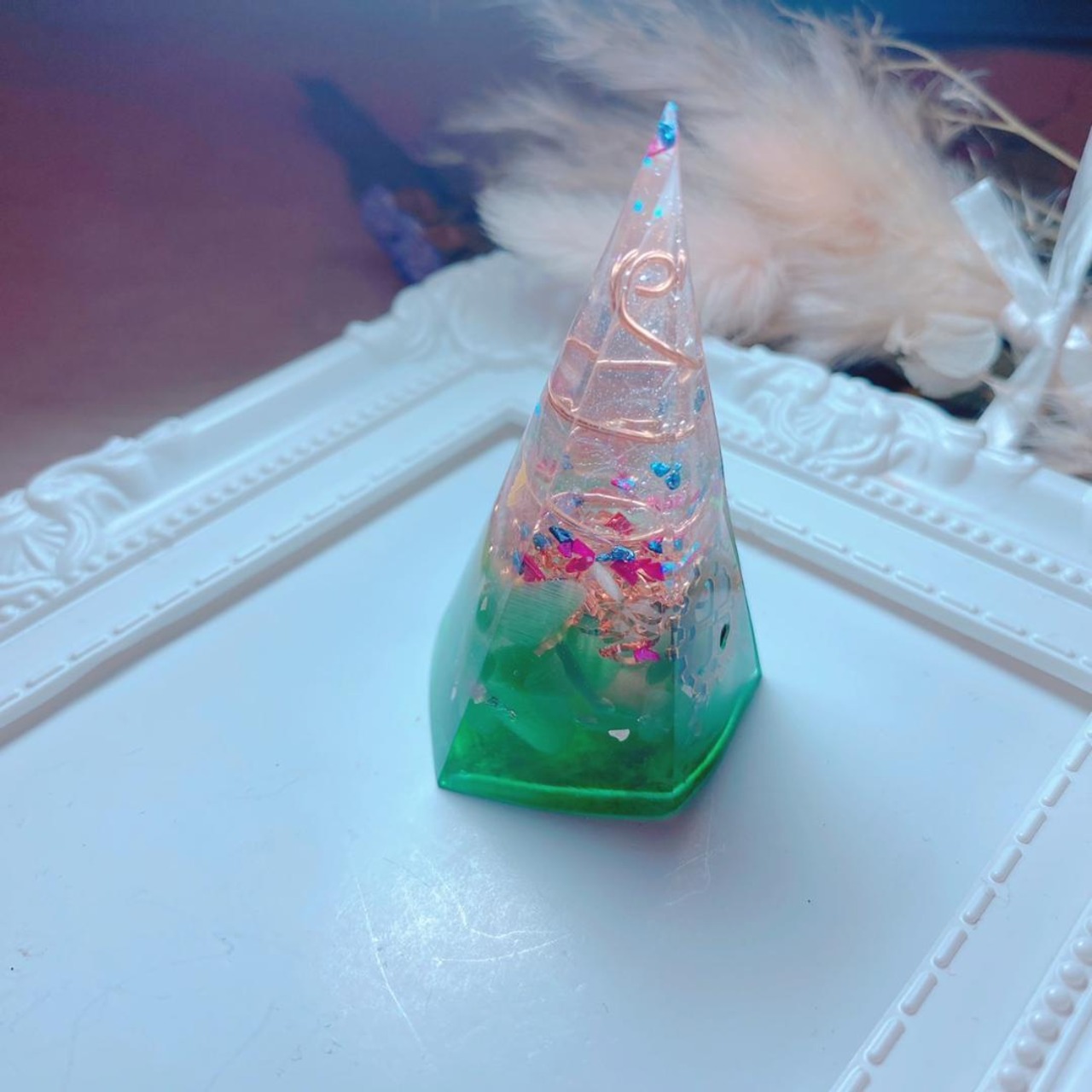 オルゴナイト キャッツアイ 引き寄せ お守り 幸福 スピリチュアル 