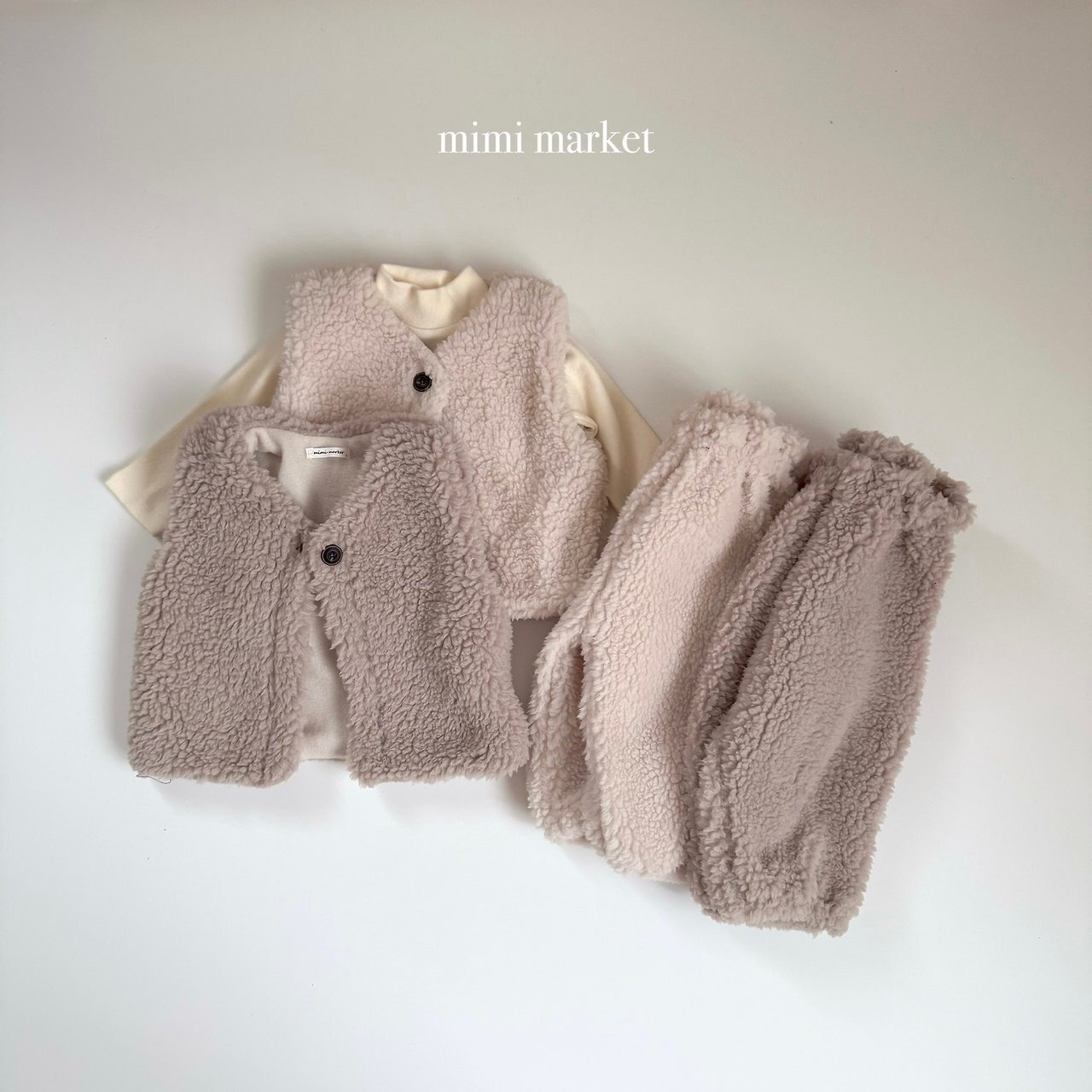ミミマーケット / mimimarket / プードルベスト / 韓国子供服 / キッズ / 26winter〖取寄〗*S~L*