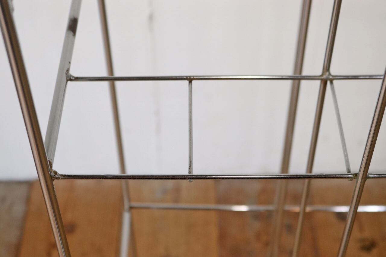 ヴィンテージ ワイヤーラック キャスターワゴン ネットシェルフ