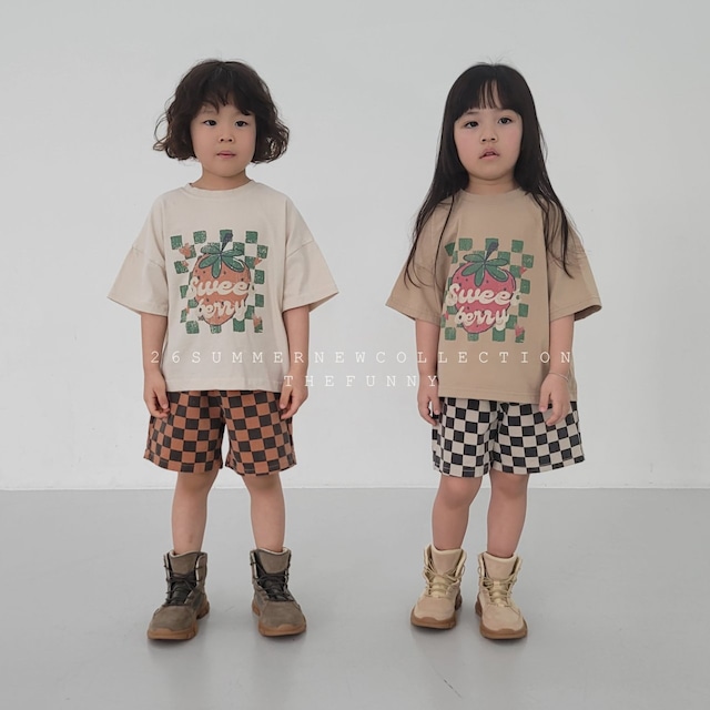 【取寄】thefunny｜strawberry tee｜ストロベリーT｜XS-JM｜kids&jr｜26 summer