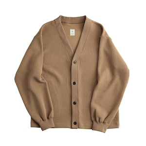 1/4GG PE CARDIGAN / クォーターゲージPEカーディガン (BEIGE)