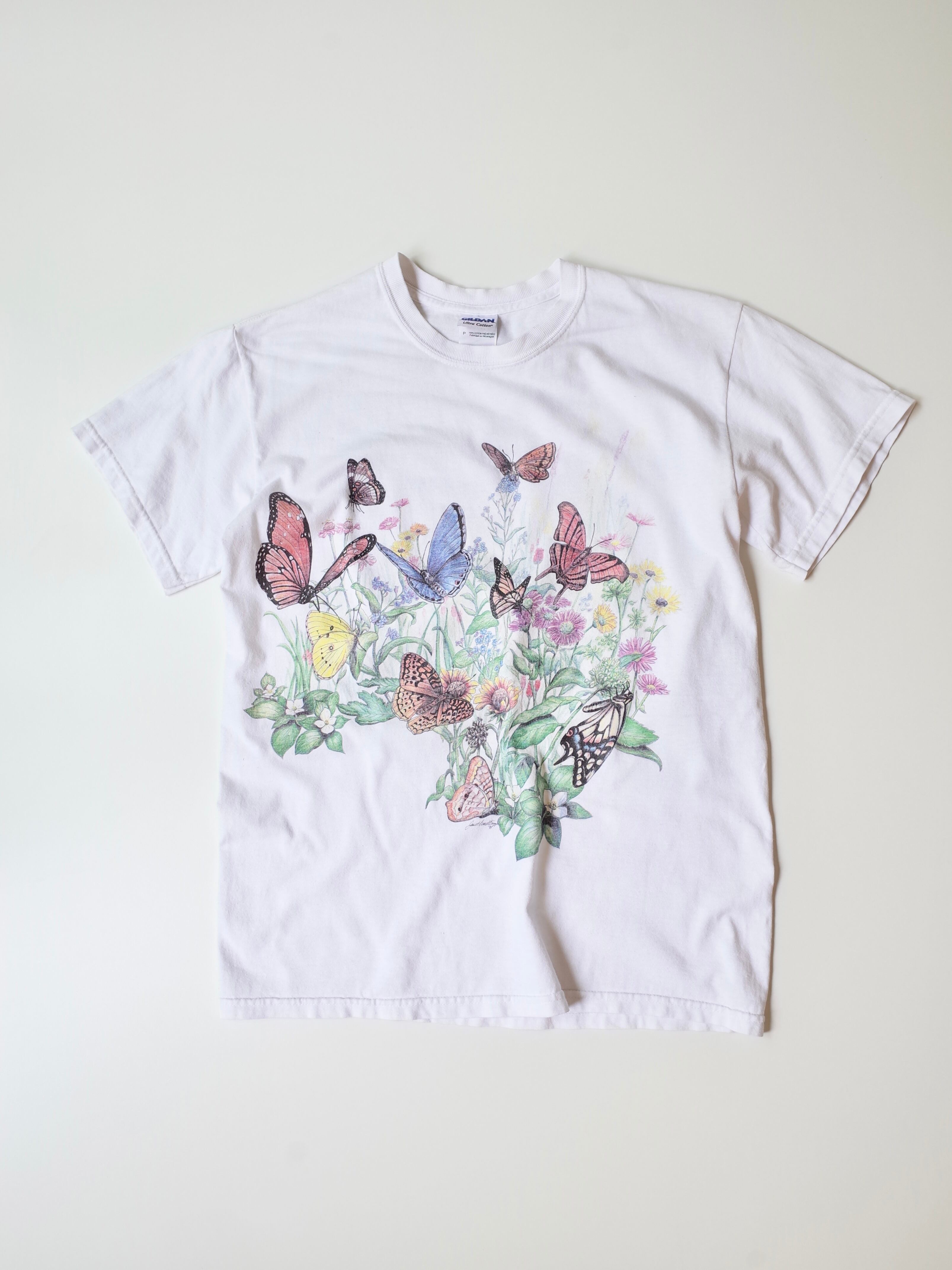 Flower & butterfly tee