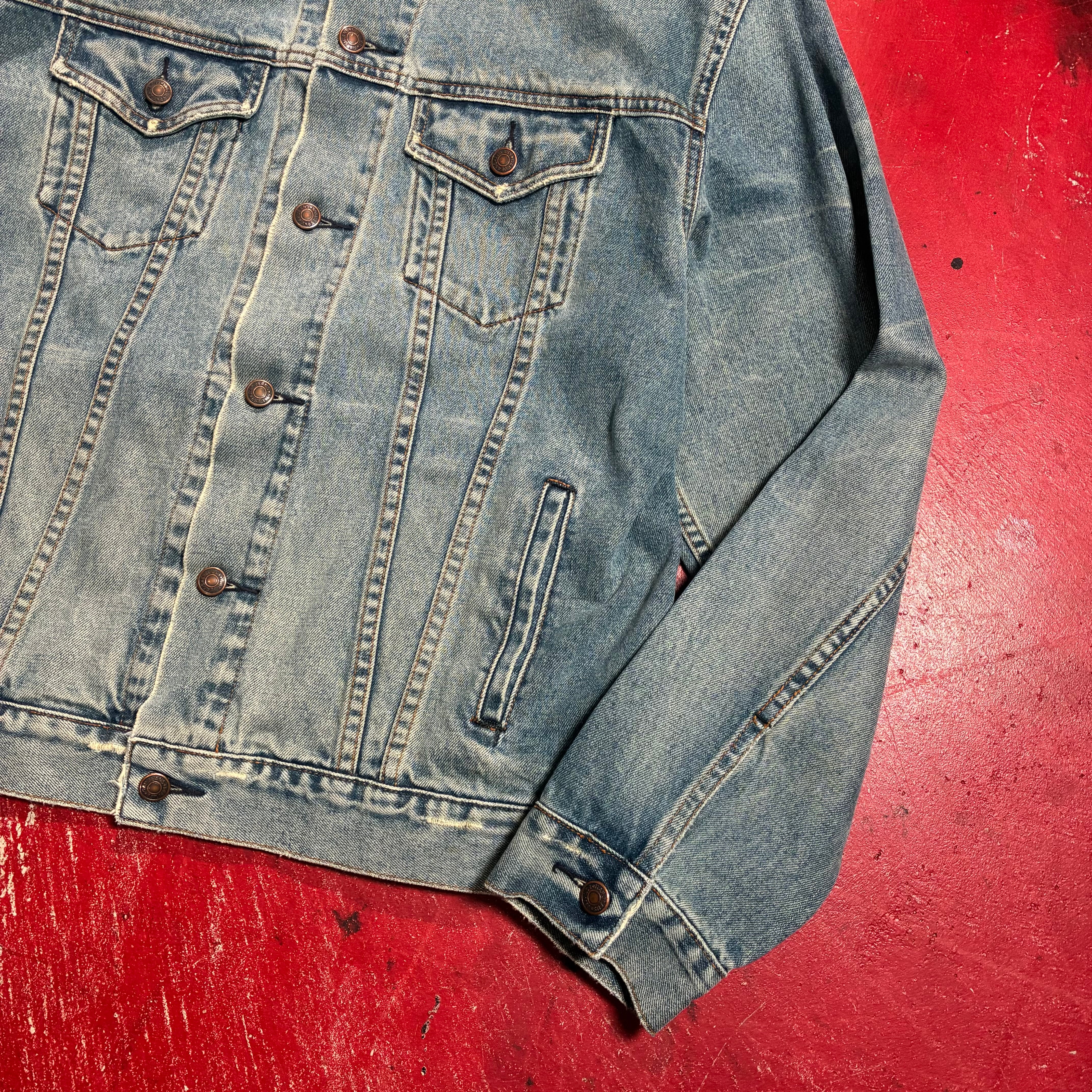 90s OLD GAP デニムジャケット　トラッカージャケット　ブルー 90s OLD GAP デニムジャケット トラッカージャケット ブルー | 古着屋