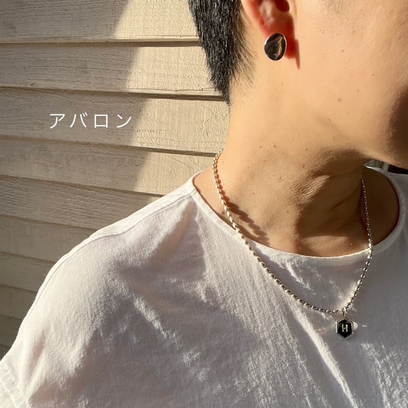 いびつな 白蝶貝 /アバロン オーバル スタッドピアス | 【公式通販