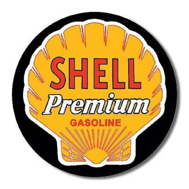 引続きセール主力商品20％OFF！  【ブリキ看板】　SHELL Premium Gasoline  【ティンプレート】 0679