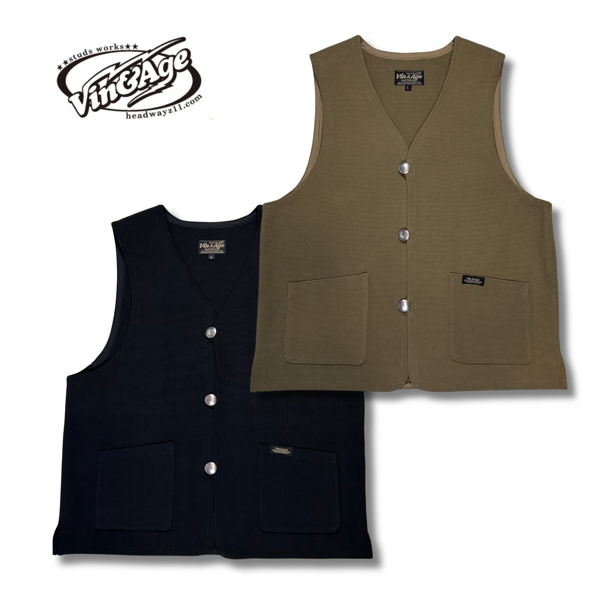 Vin & Age ヴィンアンドエイジ TYPE VRV3 COTTON RUG VEST '26