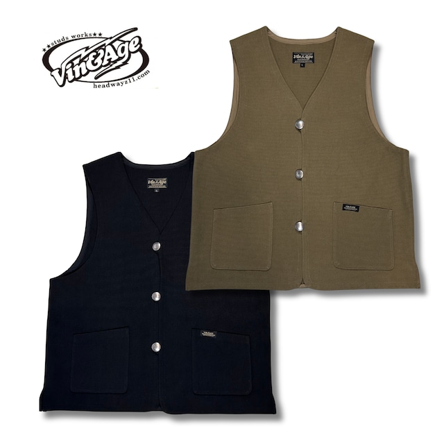Vin & Age ヴィンアンドエイジ TYPE VRV3 COTTON RUG VEST '26 Vin & Age ヴィンアンドエイジ TYPE VRV3 COTTON RUG VEST '26