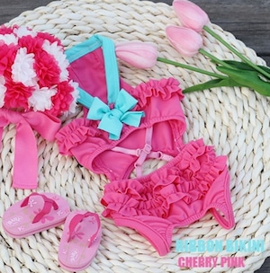 予約【HAPPYJJANGGU】RibbonBikini《CherryPink》