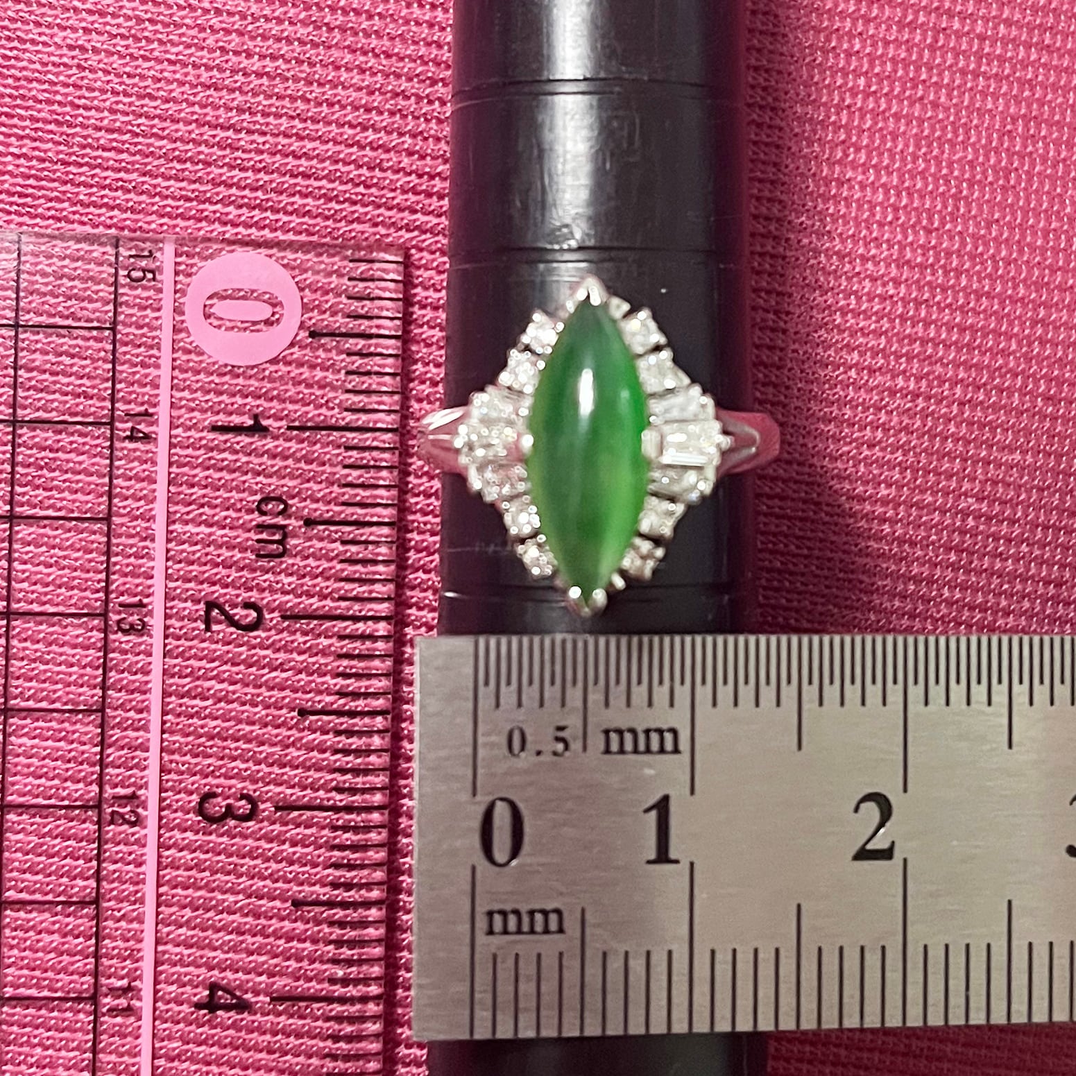 日本の作品】昭和レトロ デザイン ヴィンテージ リング Pt900