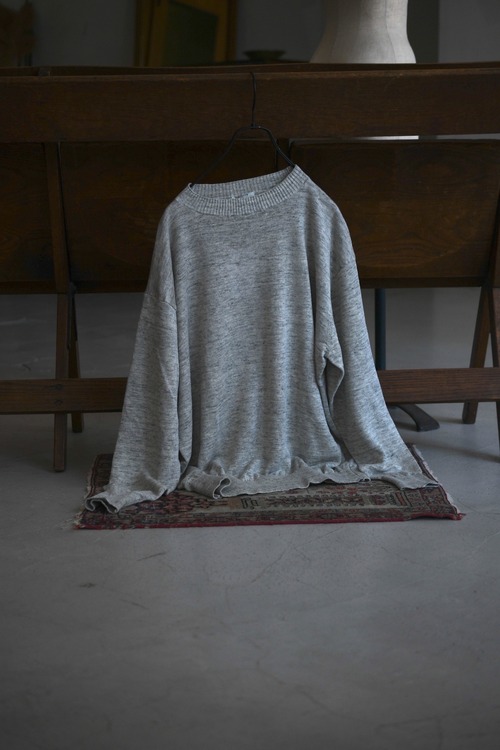 HERILL / Linen deadstock Sweater (Gray)