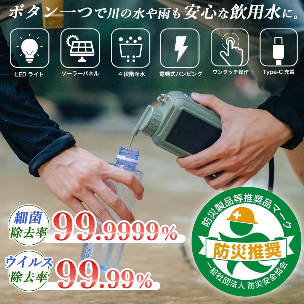 携帯電動式浄水器 AN-S152 | KEIYO ダイレクトショップ