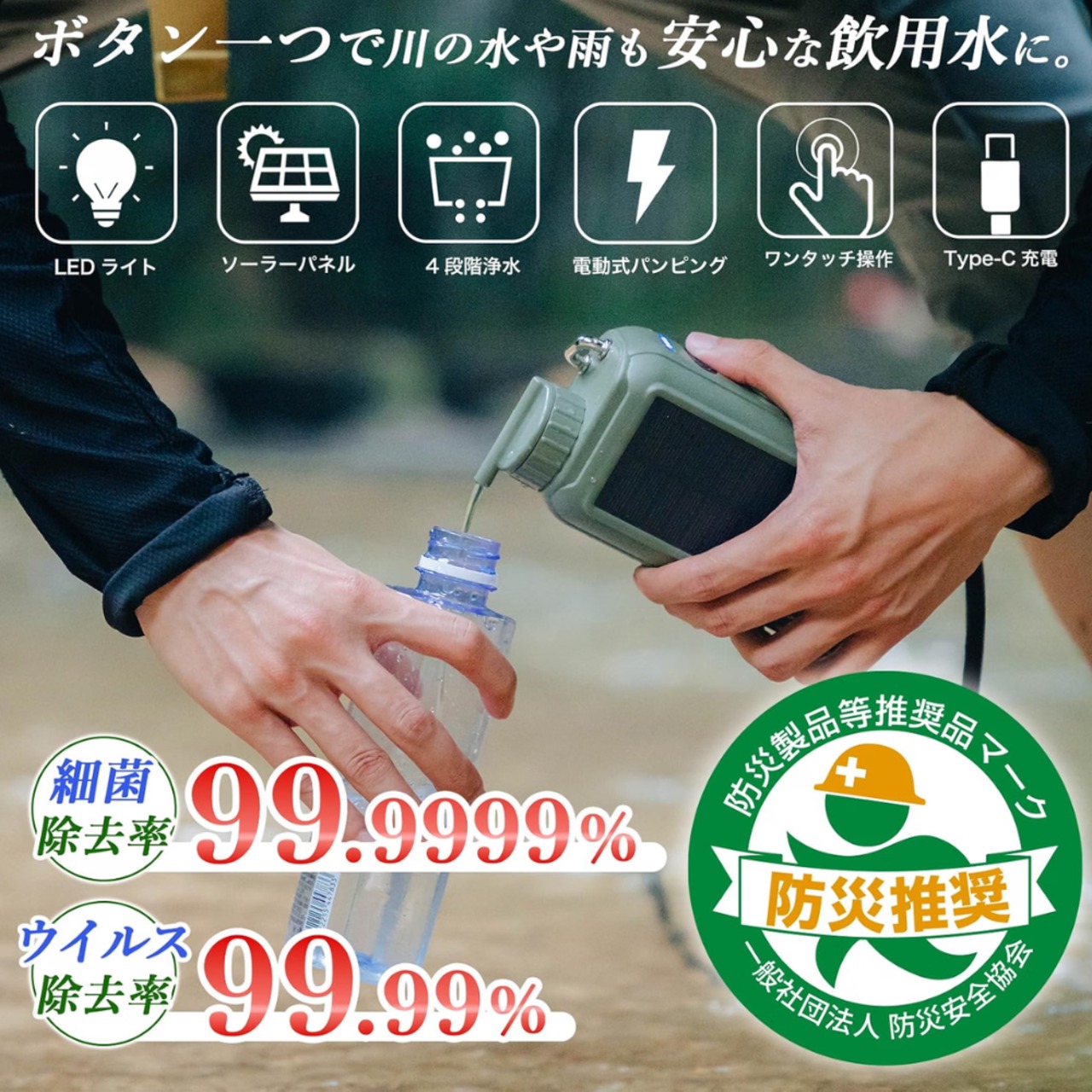 携帯電動式浄水器 AN-S152 | KEIYO ダイレクトショップ