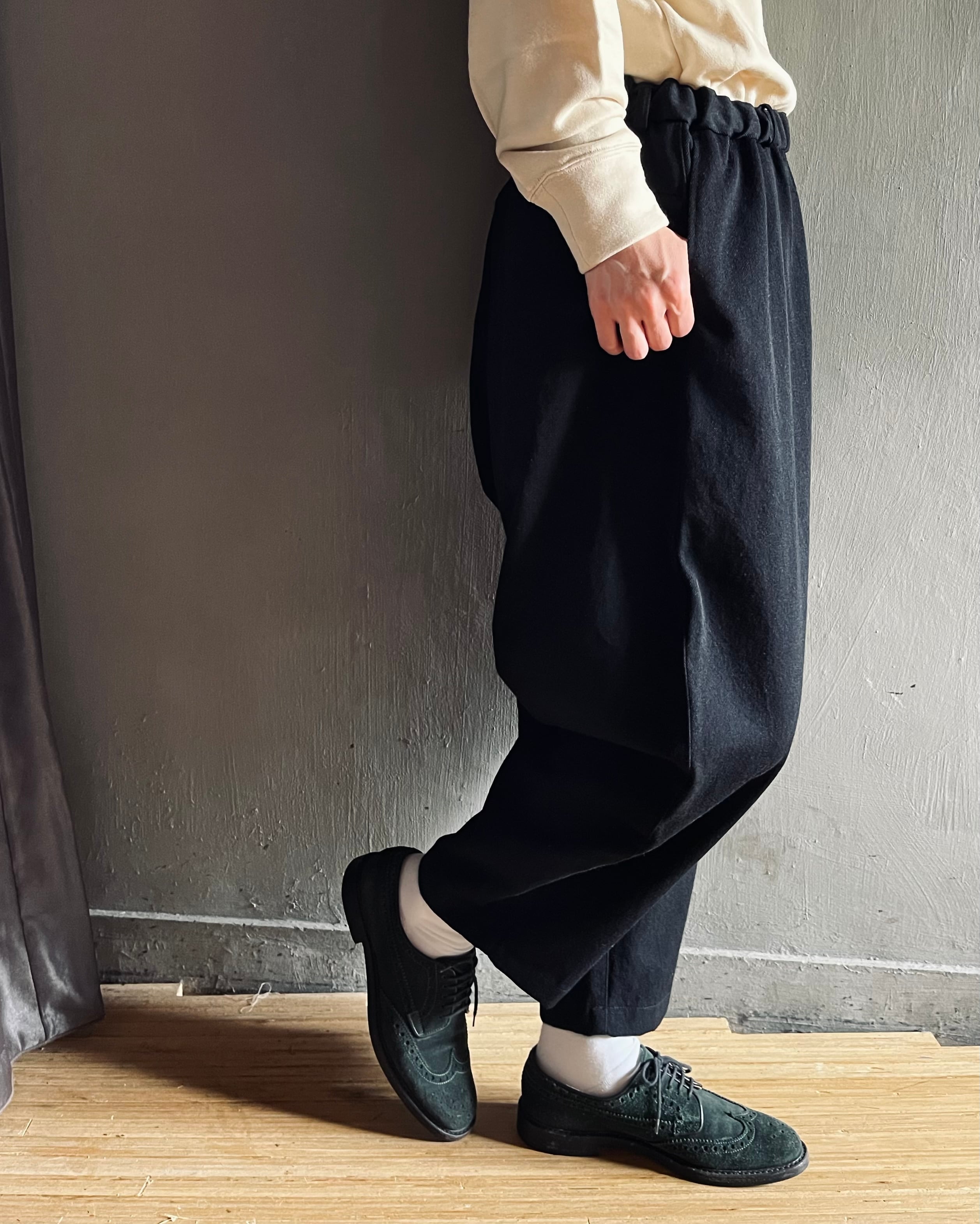 MITTAN｜NMウールOCツイルパンツ PT-125 黒 | CORNER_122