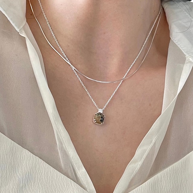 S925 Gem necklace (N53-2)