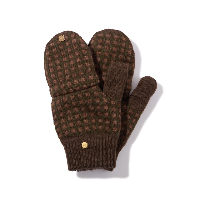 【Diaspora Skateboards】Checkered Mitten(Brown)〈国内送料無料〉