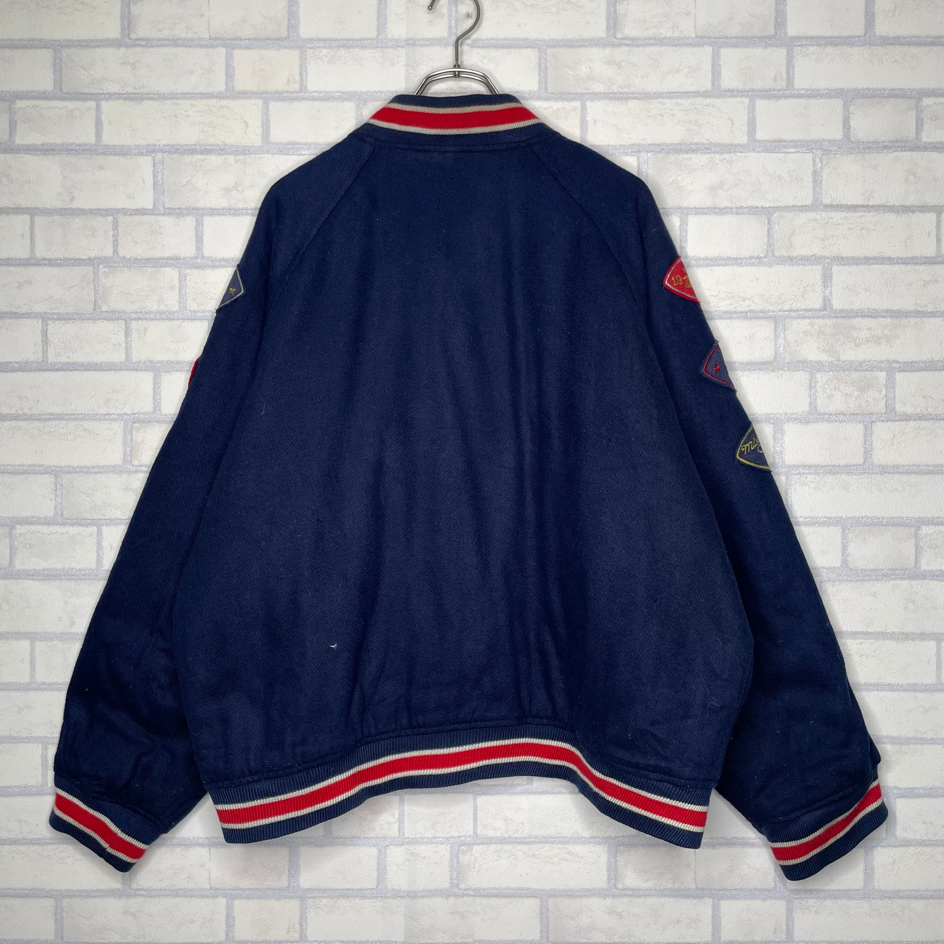 GAP VARSITY LEGEND スタジャン　XL ラグランスリーブ　ウールジャケット　キルティング　ワッペン　ラインリブ　状態良好　 |  古着屋OLDGREEN powered by BASE