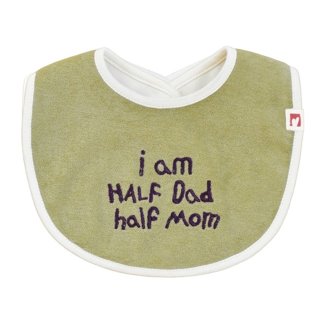 mwahmwah / Lettering Bib / Olive
