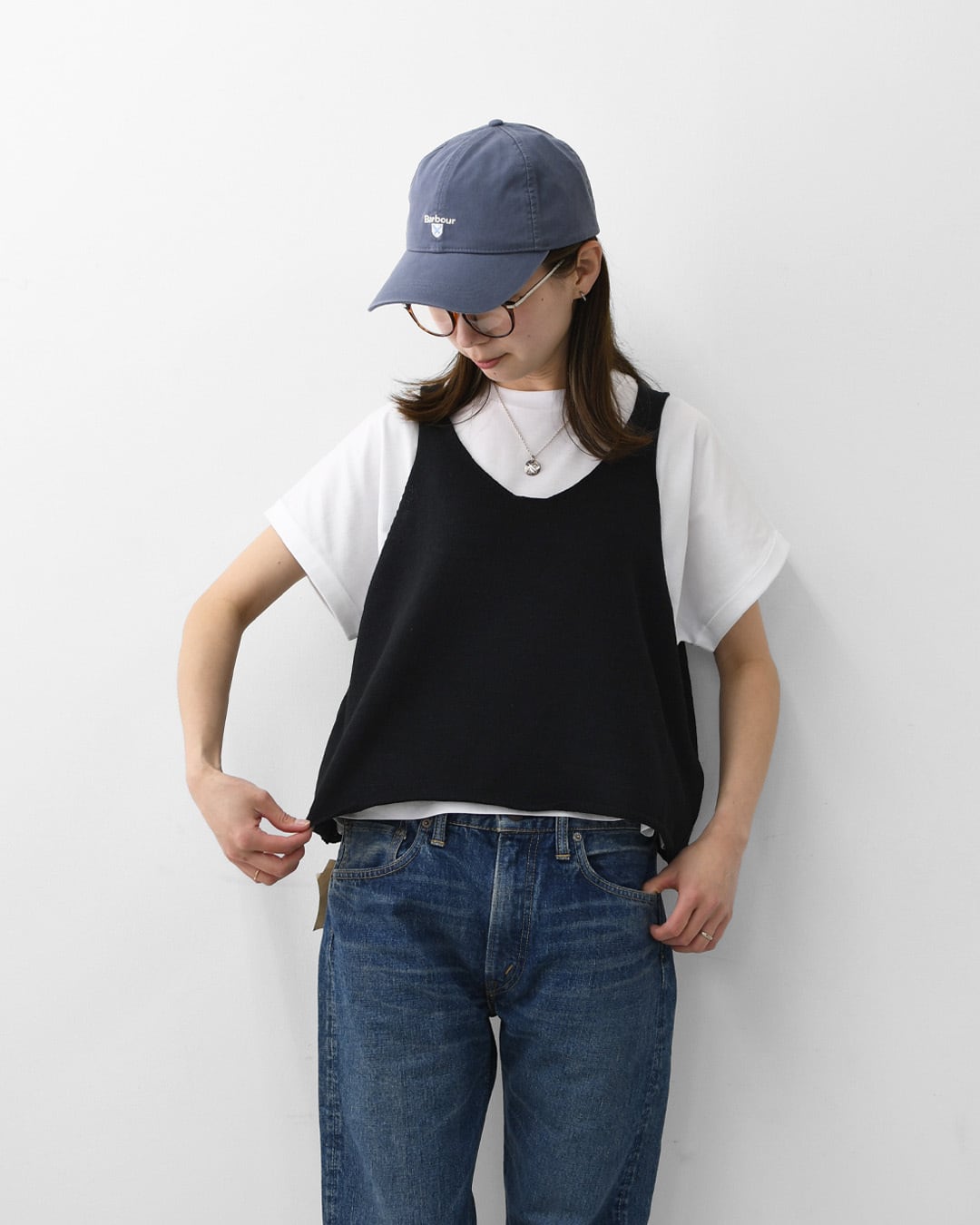 mizuiro ind [ミズイロ インド] U neck short vest [2-220043] Uネック