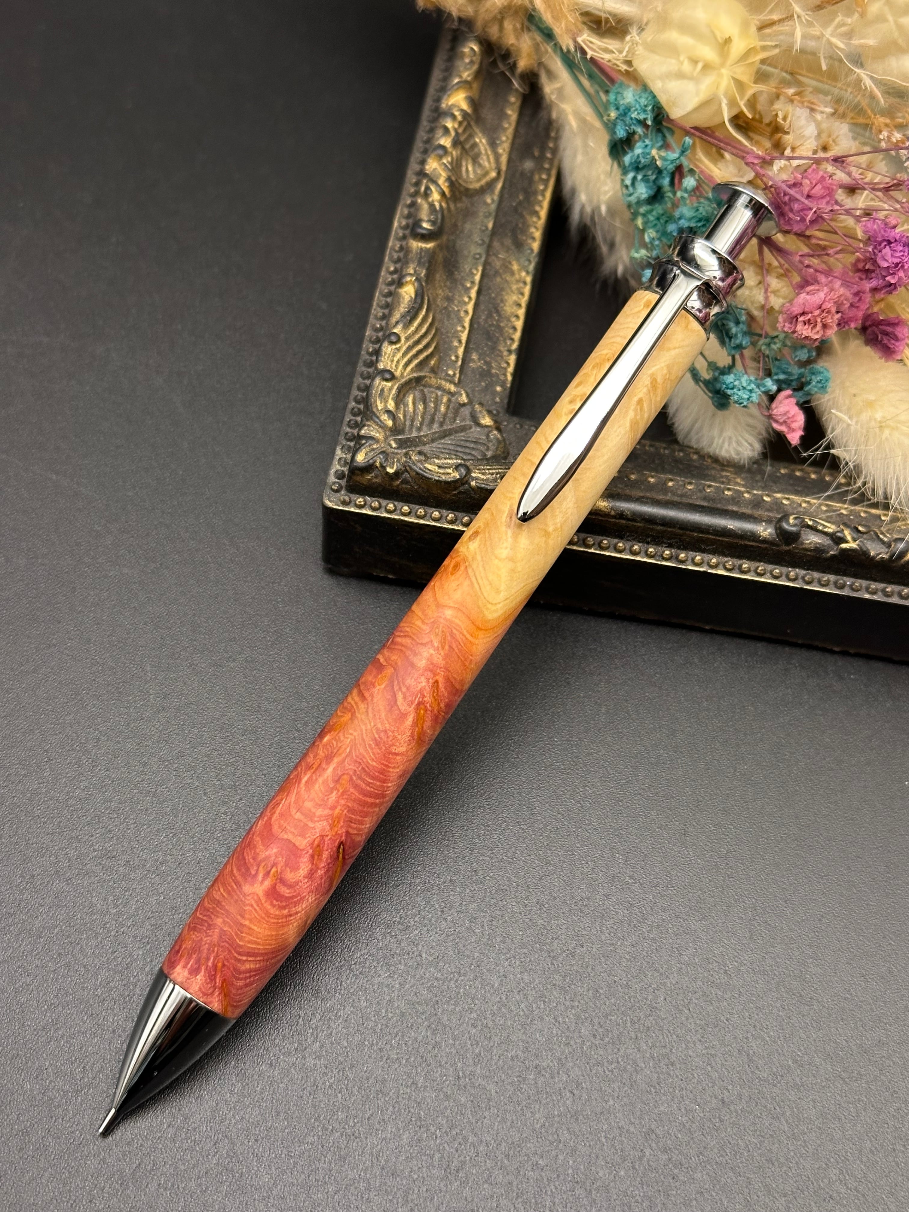 花梨 瘤(杢目ランダム) オリジナル金具 | Flamberg