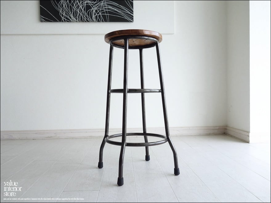 アイアンサイドテーブル一点物アンティークレトロインダストリアルミニA