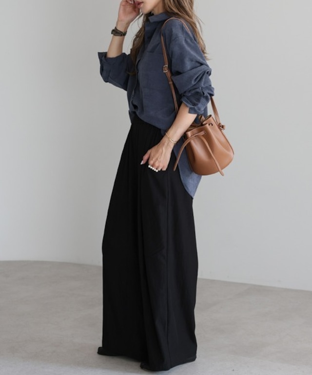 しなやかスエードシャツ