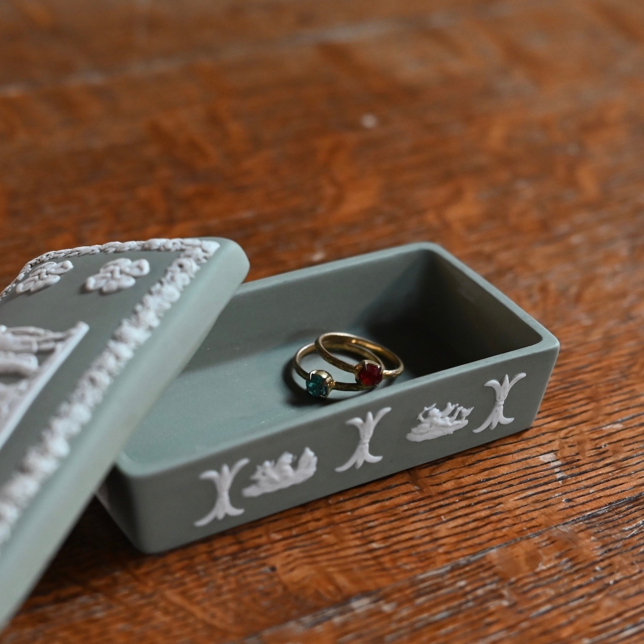 WEDG WOOD Accessory Case/ ウエッジウッド アクセサリーケース〈 小物入れ・ピルケース・収納・アンティーク・ヴィンテージ 〉114543