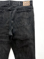 90s Lee 200 "BLACK" DENIM PANTS MADE IN USA Size W38L32→W38L31.5
