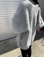 【25aw】Viscose Over-fit Cardigan_Light-Gray