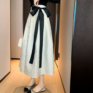 リボンマークハイウエストスカート　　2296