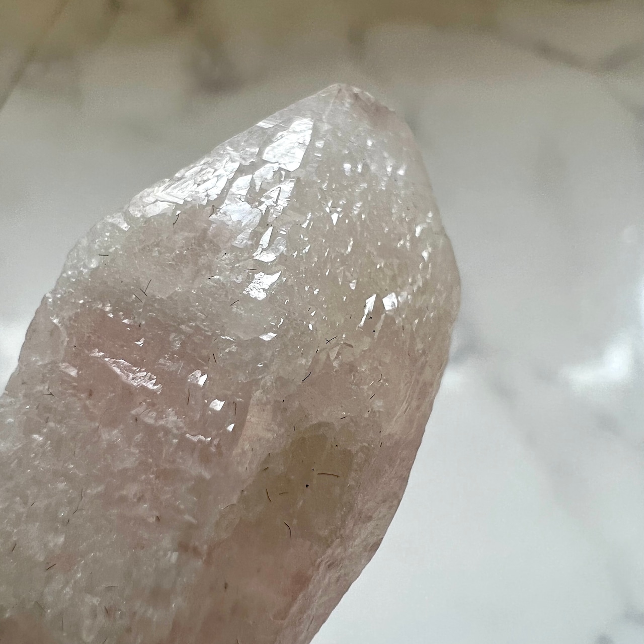 ピンクレムリアンシード1*ドリームシクル*レムリアン水晶ポイント*ワンド型*天然石インテリア