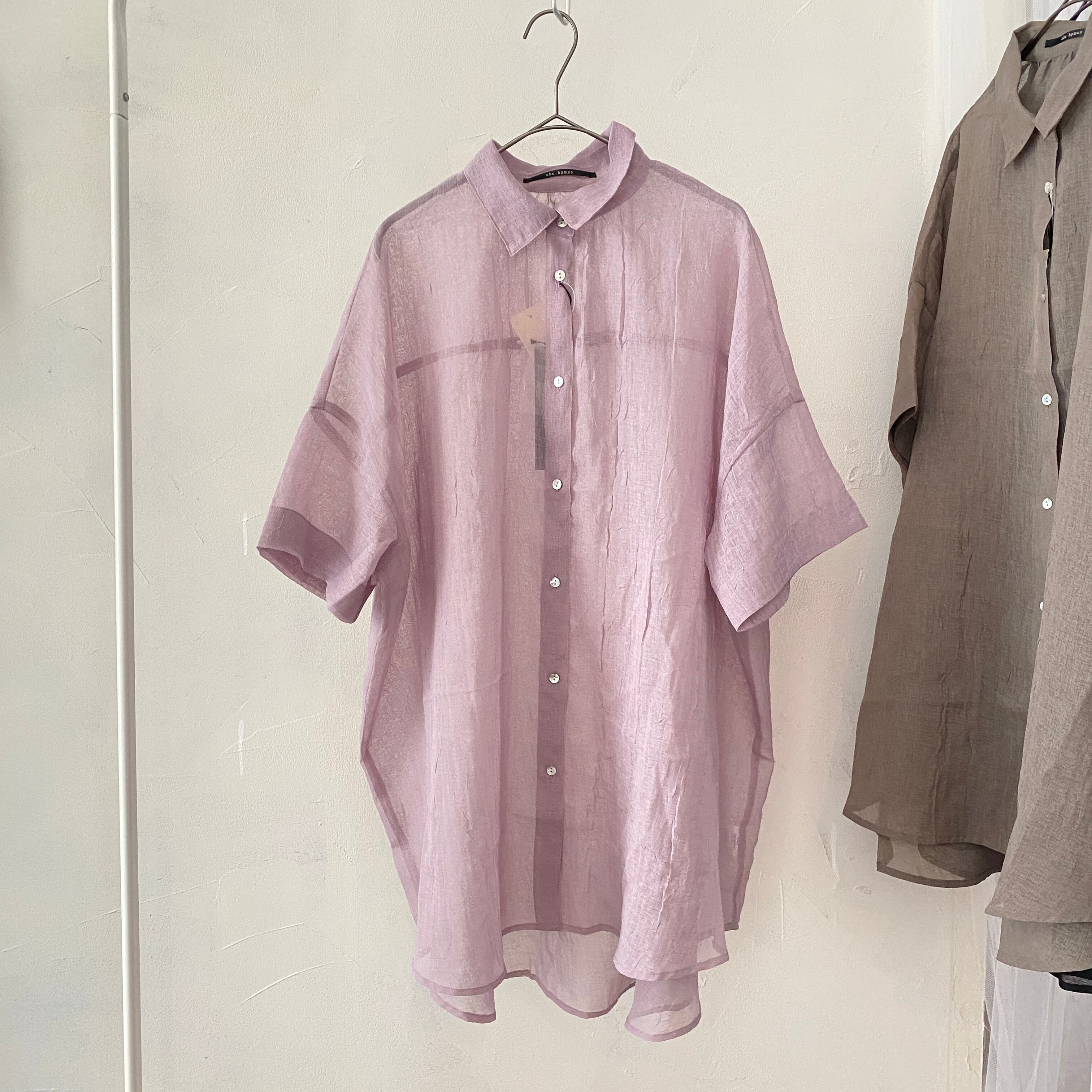 【SELECT】リネンライクバックギャザーシアーシャツ（41-0131）