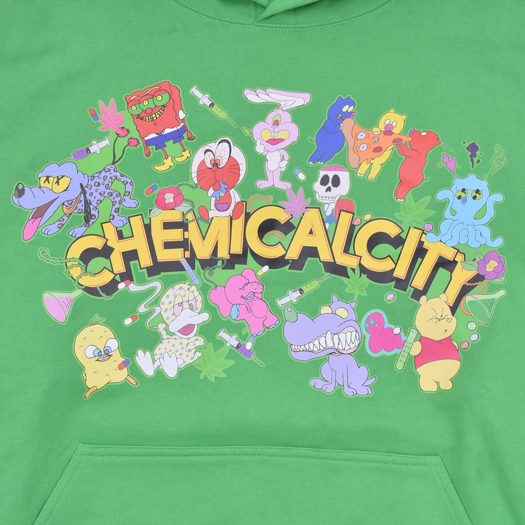 ZAC VARGAS】chemicalcity HOODIE(6色展開) | AYIN