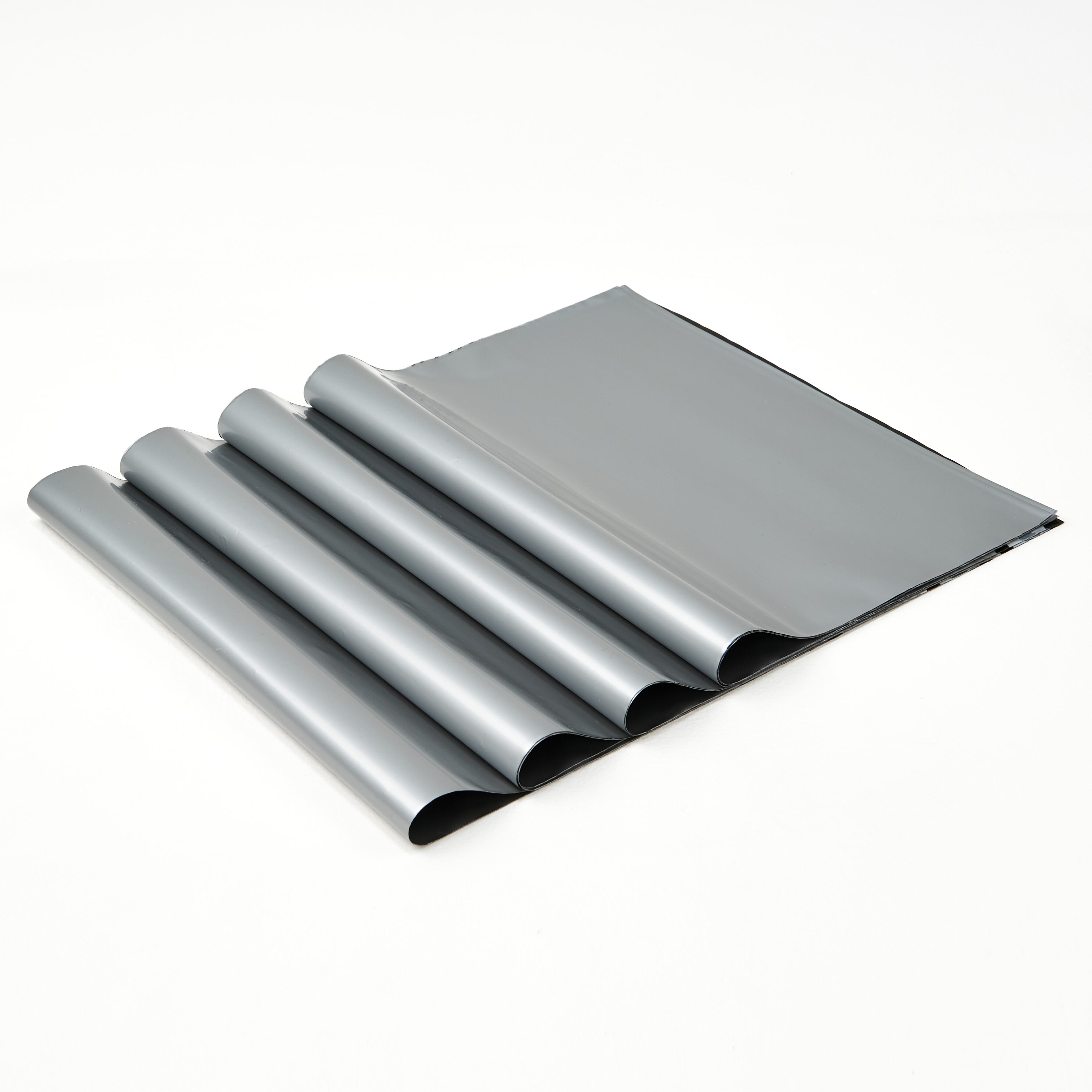 20×30cm/100枚】宅配袋 / シルバー (Silver) 防水封筒 HDPE 2重 | tutumoo