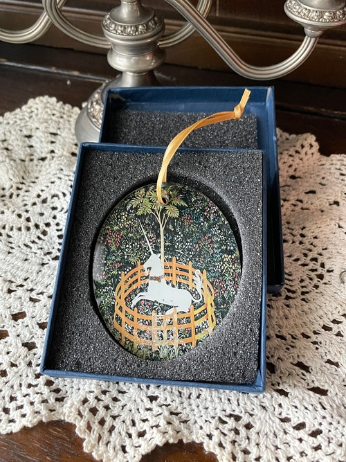 『スターリング城のユニコーンガラスオーナメント』Stirling Tapestry Glass Decoration スコットランドよりの画像