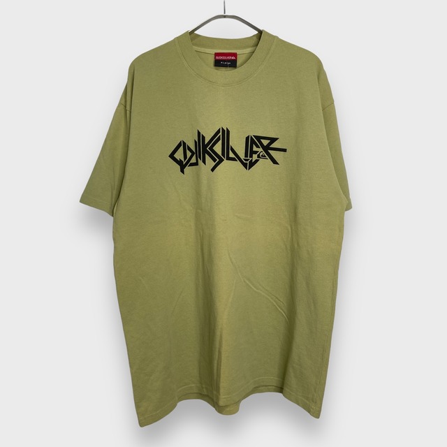 QUIKSILVER クイックシルバー　ロゴTシャツ　プリントt 緑系　XL