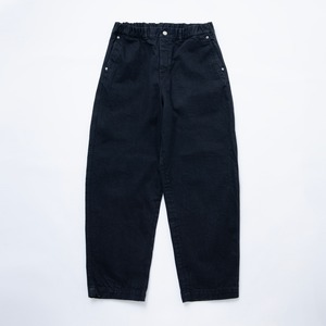 Denim wide pants (BLACK)